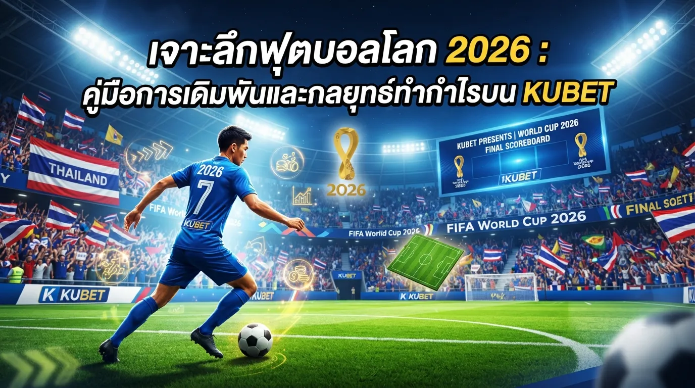 เจาะลึกฟุตบอลโลก 2026: คู่มือการเดิมพันและกลยุทธ์ทำกำไรบน KUBET